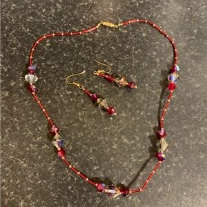 Vintage necklace and earrings
